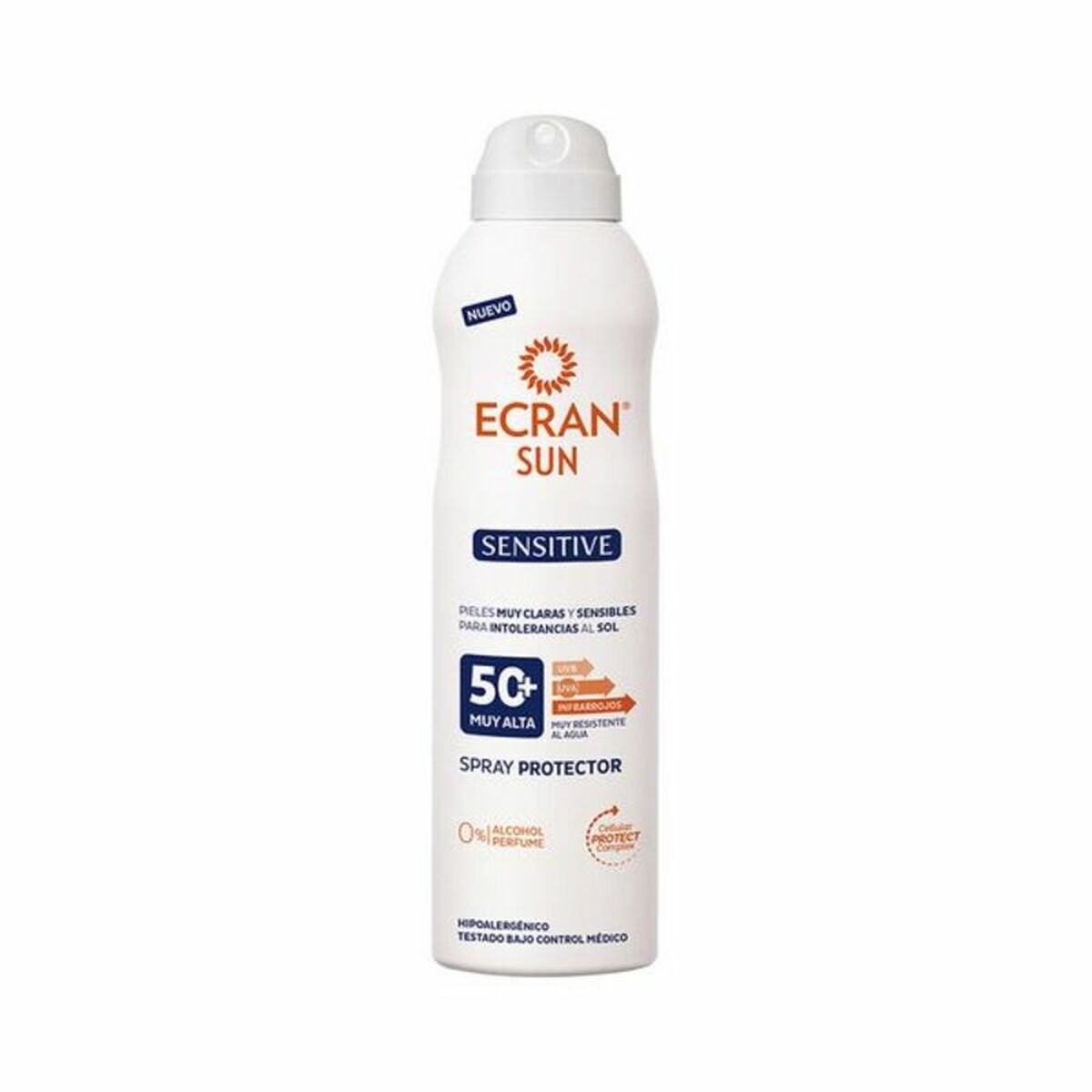 Spray Solbeskytter Ecran Ecran Sunnique Sensitive Spf 50+ 250 ml